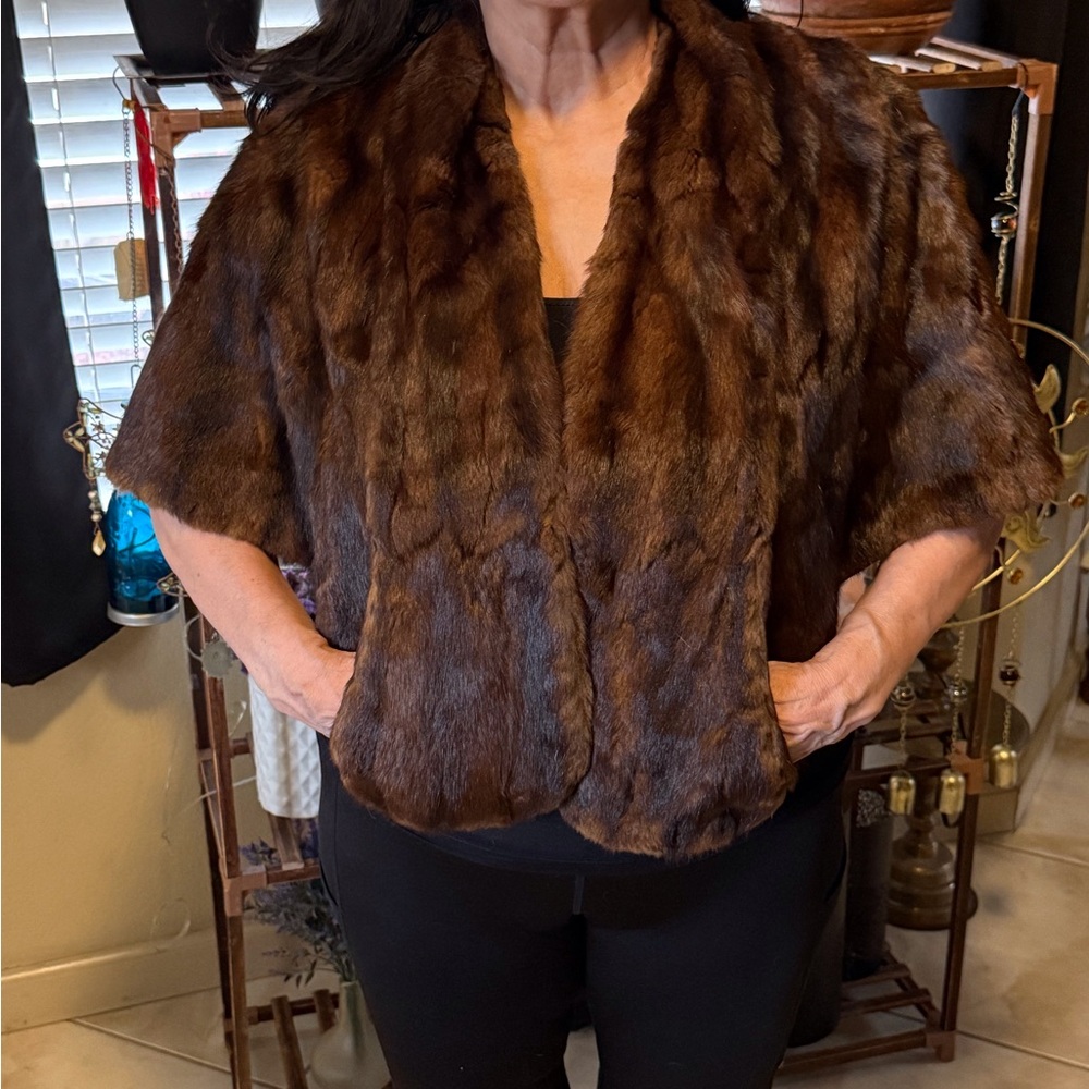 Vintage mink shawl